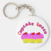 "Cupcake Queen"  T-Shirts and Gifts Keychains