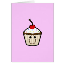 Cupcake Smile Face Cards