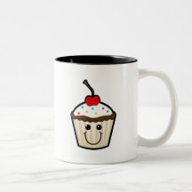 Cupcake Smile Face Mugs