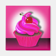 "Cupcake Spotlight" by Cheryl Daniels Magnets