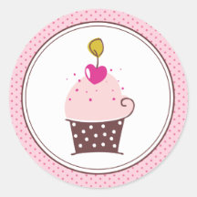 Cupcake Stickers