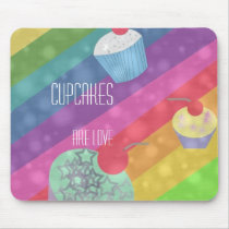 Cupcakes Are Love mousepad mousepads