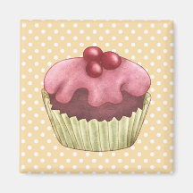 Cupcakes Cakes Pastry Magnet