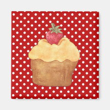 Cupcakes Cakes Pastry Magnet