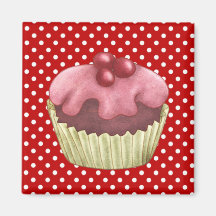 Cupcakes Cakes Pastry Magnet