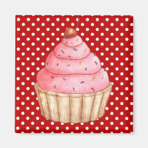Cupcakes Cakes Pastry Magnet