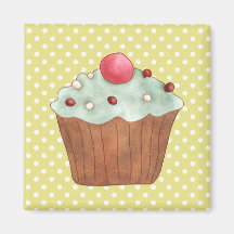 Cupcakes Cakes Pastry Magnet