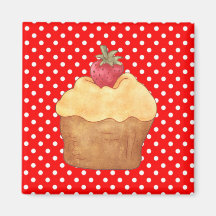 Cupcakes Cakes Pastry Magnet