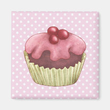Cupcakes Cakes Pastry Magnet