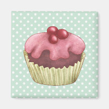 Cupcakes Cakes Pastry Magnet