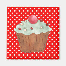 Cupcakes Cakes Pastry Magnet