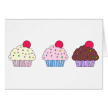Cupcakes Greeting Cards
