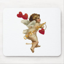 Cupid Hearts On a String Mouse Pad