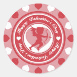 Cupid in the Round Round Stickers