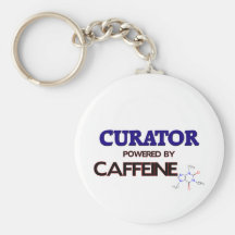 Curator Powered by caffeine Keychain