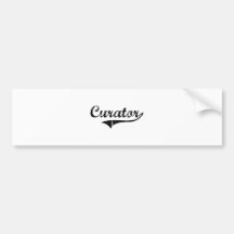 Curator Professional Job Bumper Sticker