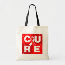CURE MDS Distressed Cube Tote Bag