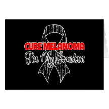 Cure Melanoma For My Grandson Cards