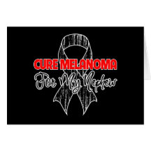 Cure Melanoma For My Nephew Greeting Card