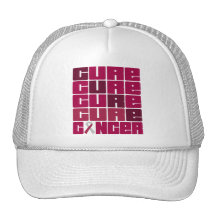 CURE Throat Cancer Collage Trucker Hat