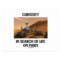 Curiosity In Search Of Life On Mars Martian Rover Post Cards