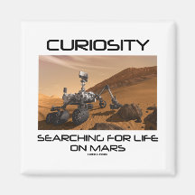 Curiosity Searching For Life On Mars (Mars Rover) Magnets
