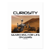 Curiosity Searching For Life On Mars (Mars Rover) Post Cards