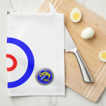 Curling Rocks Hand Towel