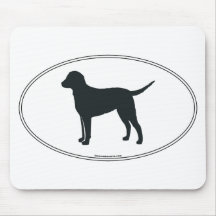Curly-Coated Retriever Silhouette Mouse Mats