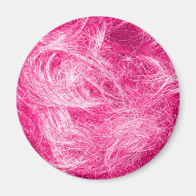 Curly Pink Hair Magnet