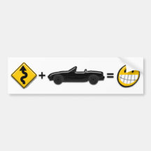 Curves + MX5 = Fun bumper sticker