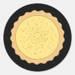 Custard Tart Pie. Round Stickers