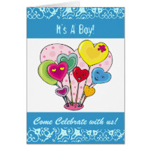 Custom 5x7 Baby Shower Invitations (Recycled) Card