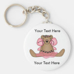 Custom Bear Ballerina Keychain