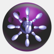 Custom Bowling Stickers Gifts