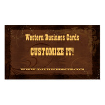 CUSTOM business Cards - Country Western