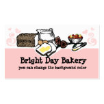 Custom color bread bakery baking gift tag biz card business cards