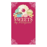 Custom color candy truffle cookie baking biz cards business cards