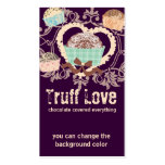 Custom color chocolate truffles confections candy business cards