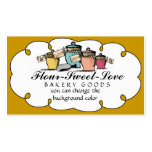 Custom color kitchen cannisters baking biz cards business cards