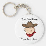 Custom Cowboy Red Keychain