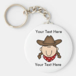 Custom Cowgirl Brown Keychain