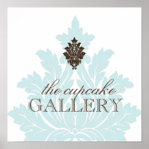 Custom Damask Poster