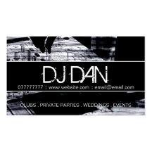 Custom DJ Business Cards
