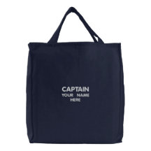 Custom Embroidered Captain Template Bag