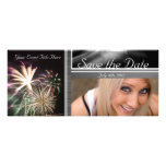 Custom Fireworks Save the Date Announcements