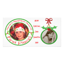 Custom Funny Children's Christmas Photo Card