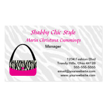 Custom Handbag Business Card