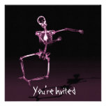 CUSTOM INVITES - X-Ray Skeleton Joy Leap - Pink