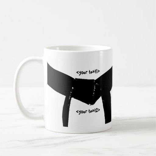 Custom Martial Arts Black Belt Coffee Mug